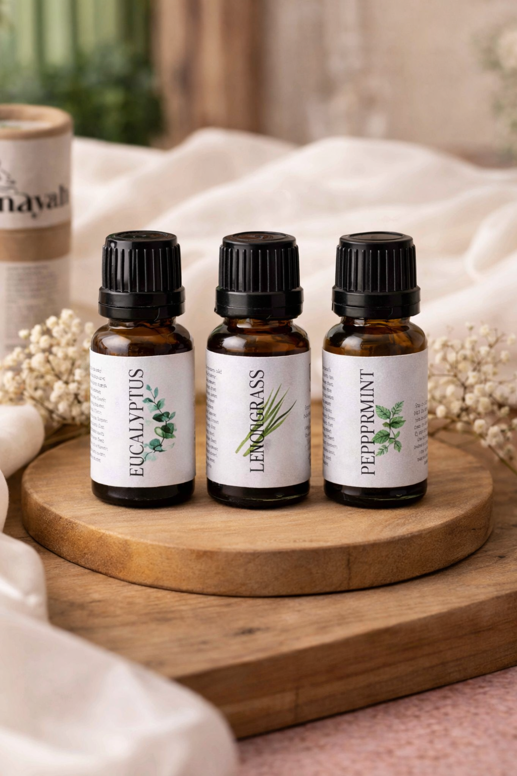 Amayah Focus & Energy Essential Oil Kit – Mental Clarity, Alertness & Productivity