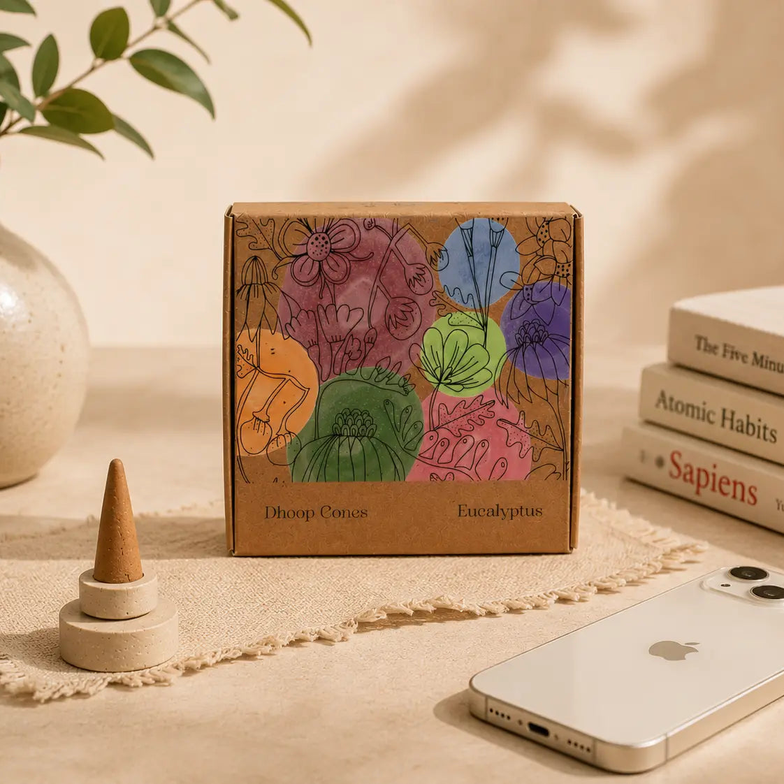 eucalyptus dhoop cones