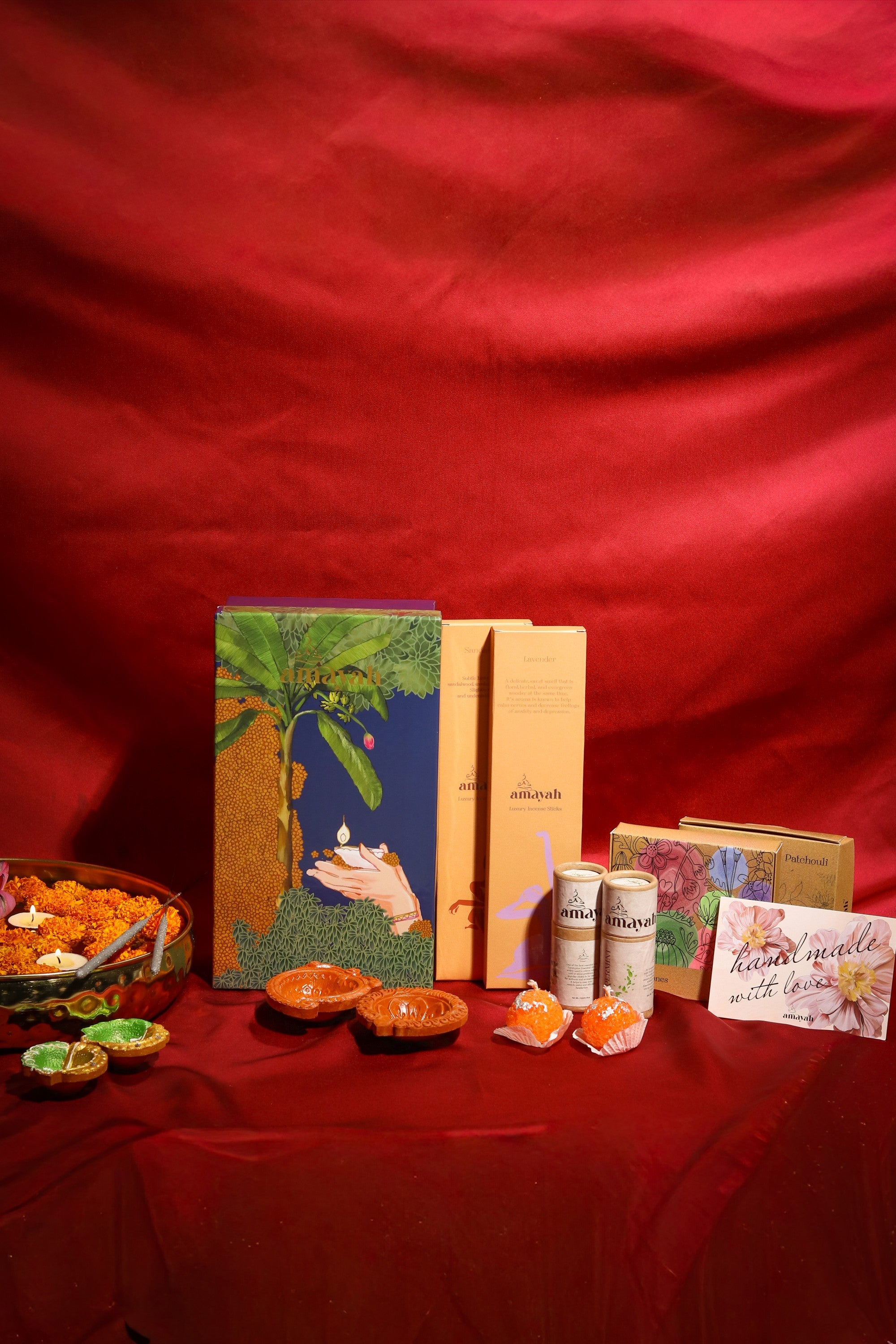 Fragrant Flicker Diwali Box with Essential Oils