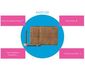 Kasturi bambooless incense sticks