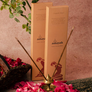 Natural rose incense sticks