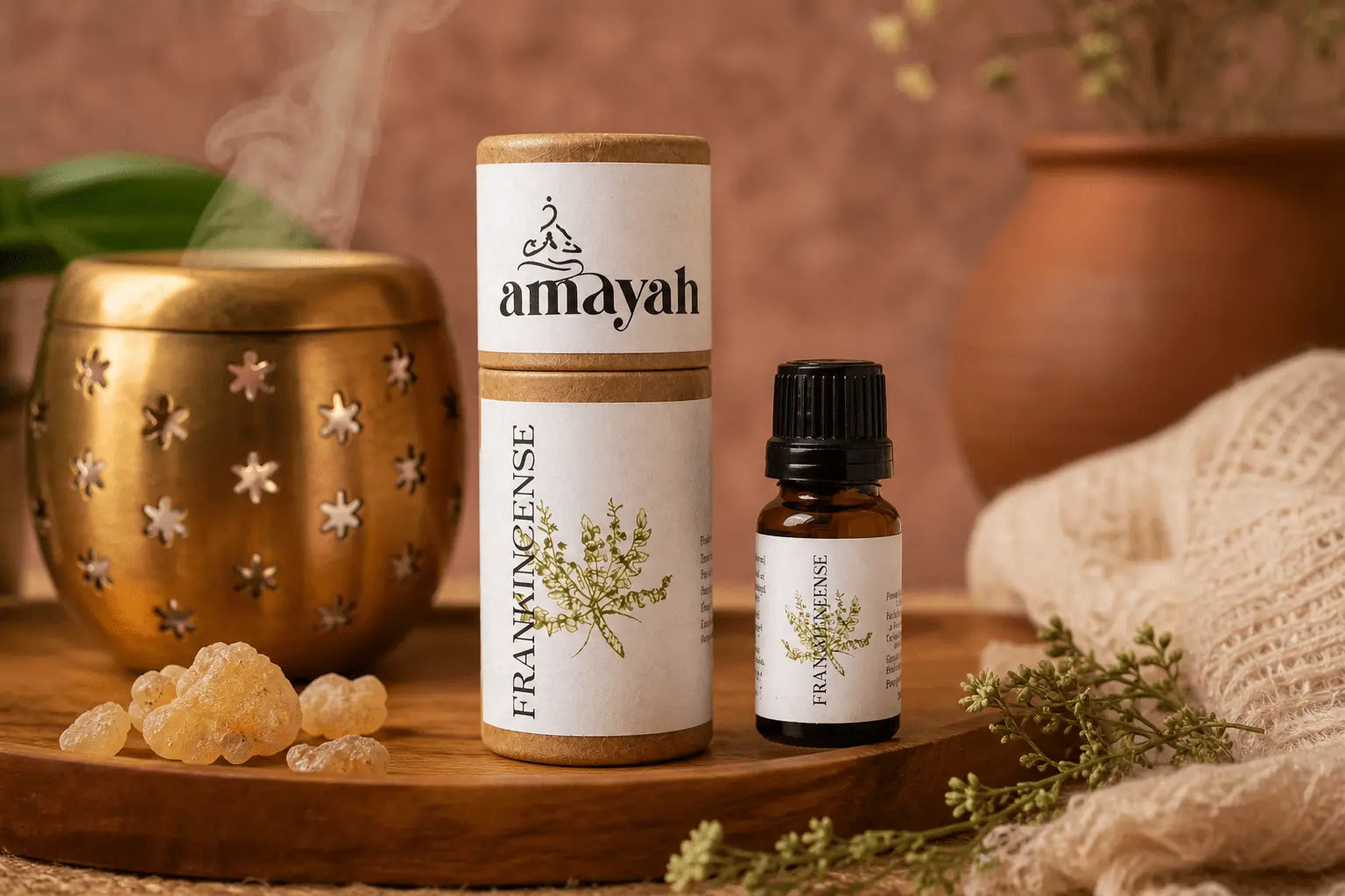 Amayah Frankincense Essential Oil | Meditation & Mindful Calm
