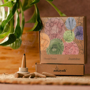 Amayah Jasmine Incense Cones - Relaxing and Calming - Amayah