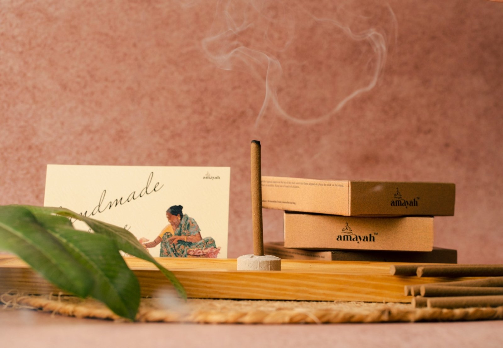 Amayah Kasturi Dhoop Sticks - Sacred Musk Incense for Devotion - Amayah