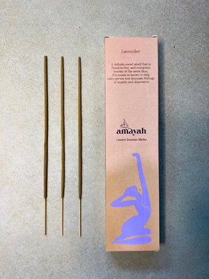Amayah Lavender Incense Sticks - Soothing Aromatherapy for Calm & Sleep - Amayah