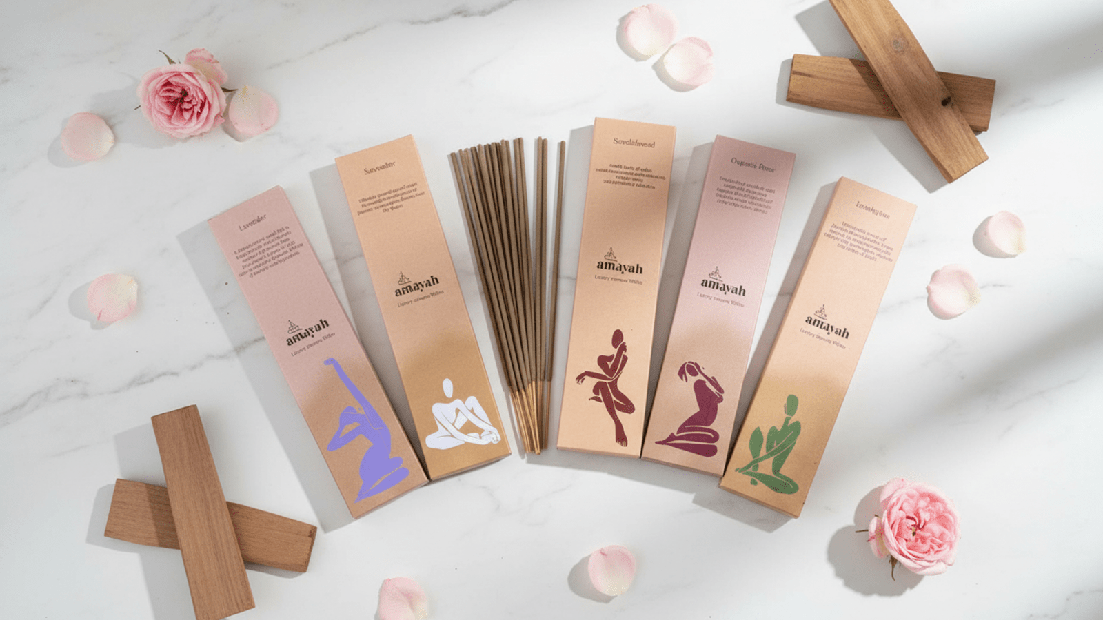 Amayah Mix Pack Incense Sticks - Natural Incense for all Moods - Amayah