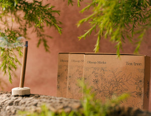 Amayah Tea Tree Dhoop Sticks - Bambooless Incense for Purification - Amayah