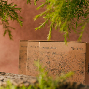 Amayah Tea Tree Dhoop Sticks - Bambooless Incense for Purification - Amayah