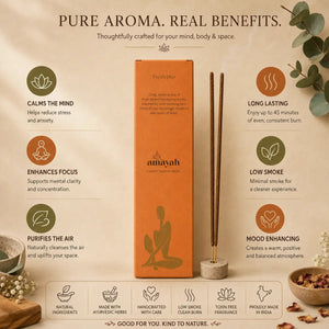 Eucalyptus Incense Sticks - Refreshing Air Cleansing Aromatherapy - Amayah