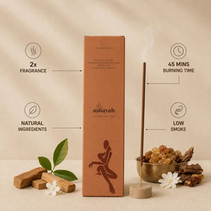 Sandalwood Incense Sticks - Natural Incense for Yoga, Meditation & Calm - Amayah