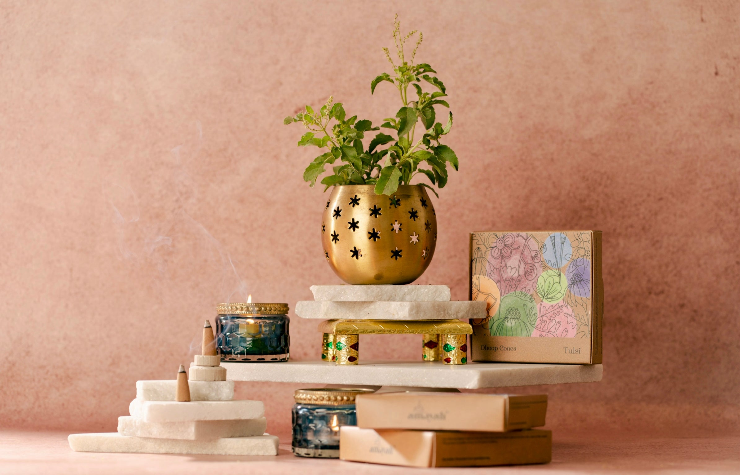 Tulsi incense cones