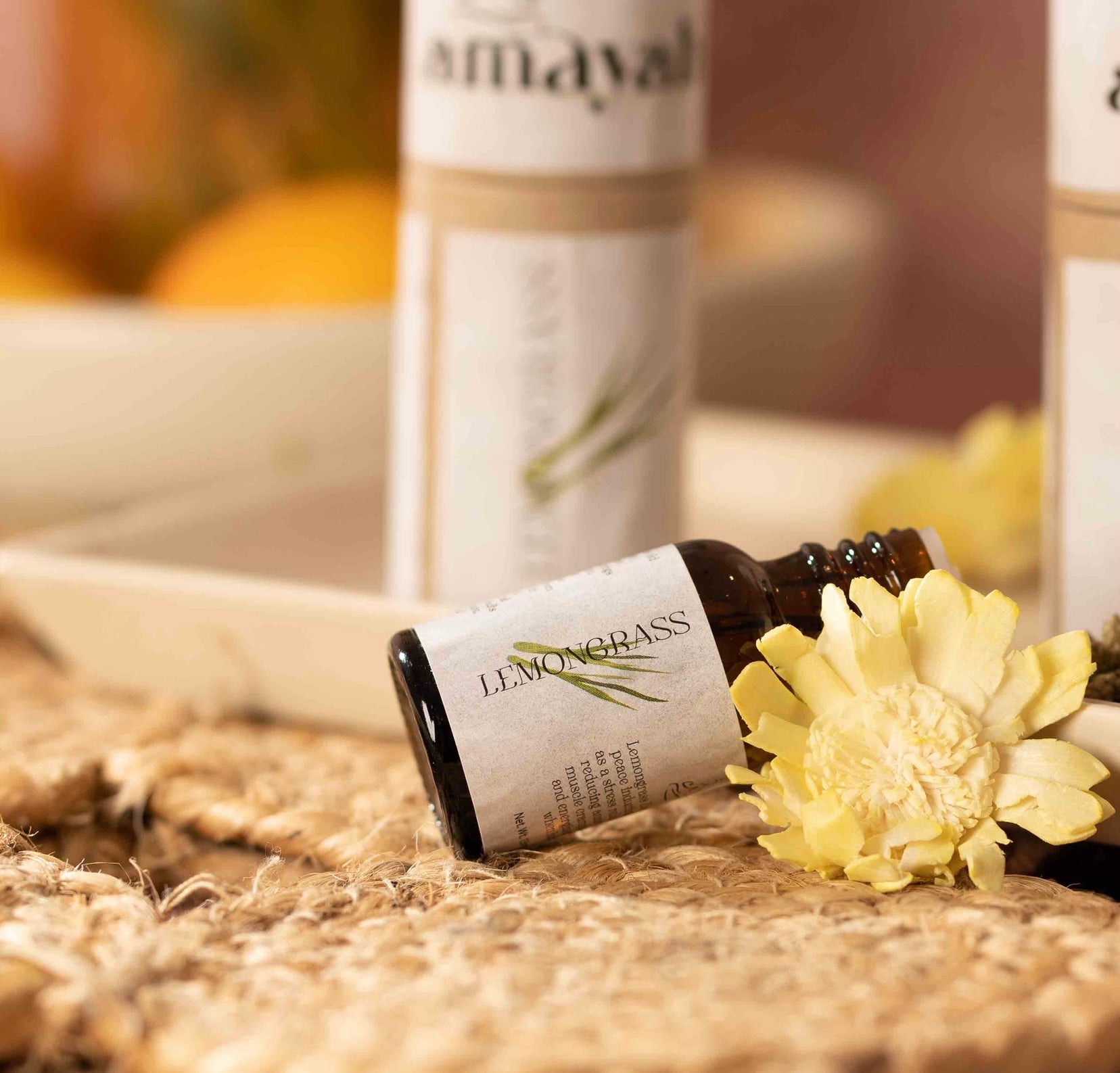 Amayah Lemongrass Essential Oil | Detoxifying & Energising