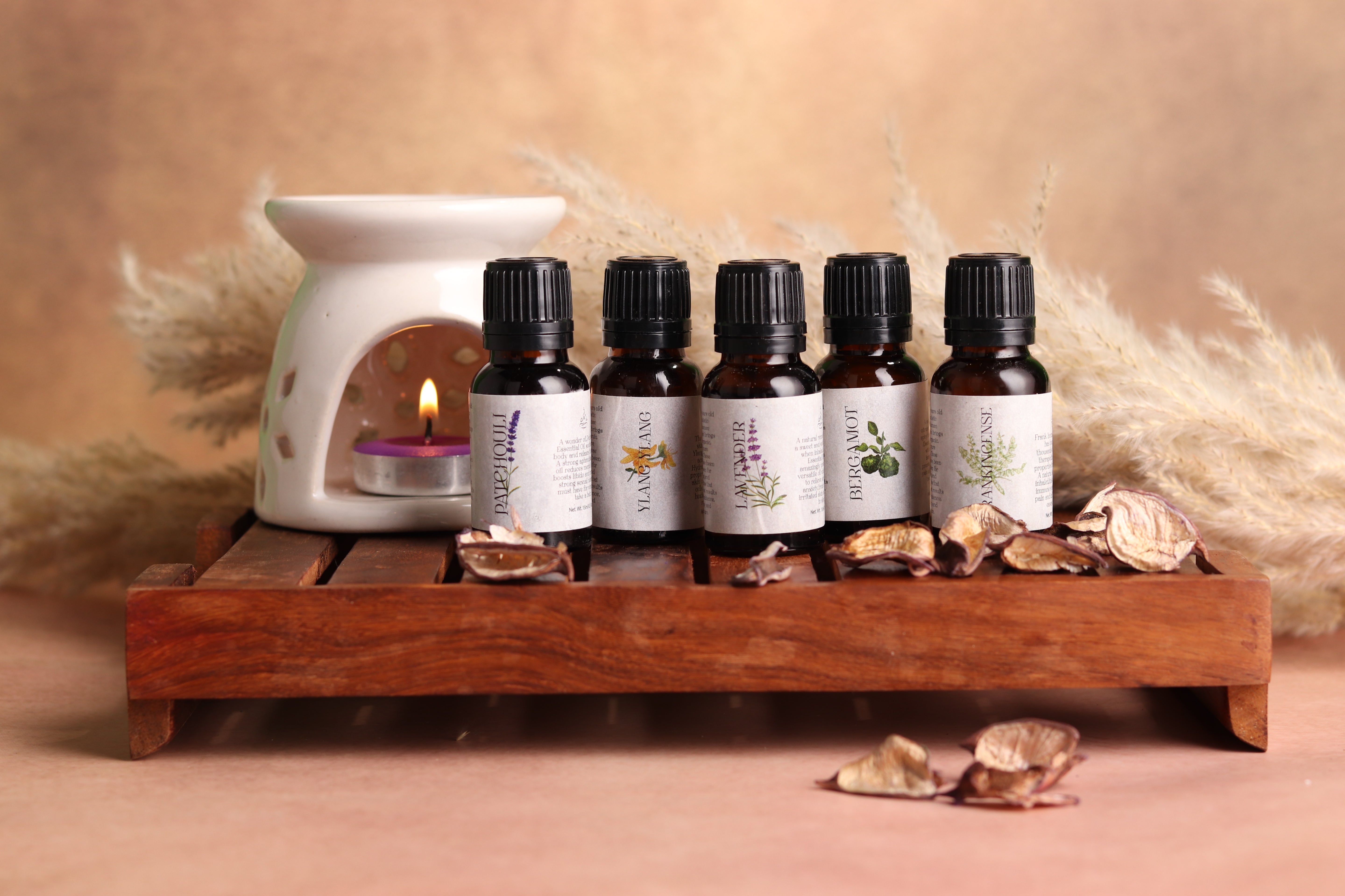 Amayah Calm & Collected Essential Oils Combo | Stress Relief & Meditation