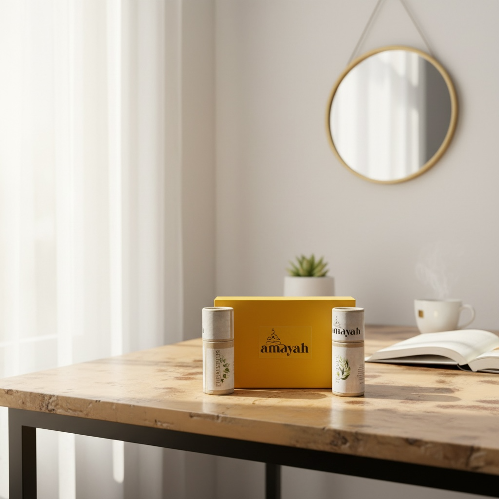 Amayah Discovery Kit for Beginners – 2 Pure Essential Oils for Stress, Sleep & Focus