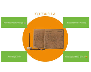 Amayah Citronella Dhoop Sticks - Natural Mosquito Repellent Aromatherapy - Amayah