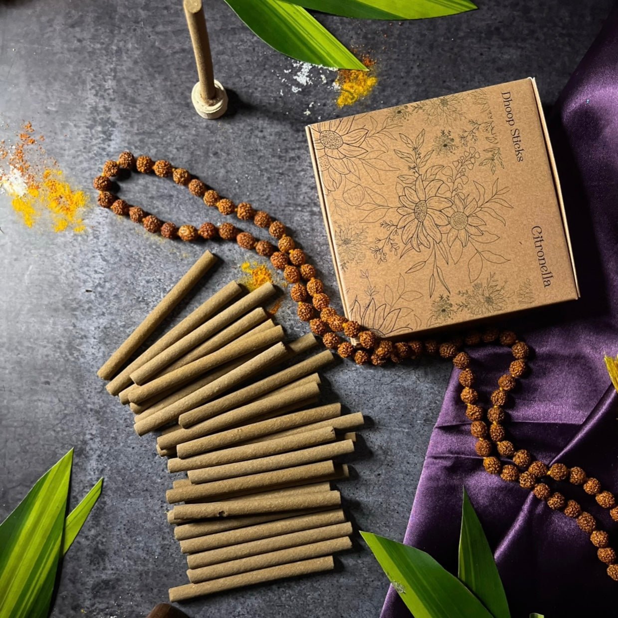 Amayah Citronella Dhoop Sticks - Natural Mosquito Repellent Aromatherapy - Amayah