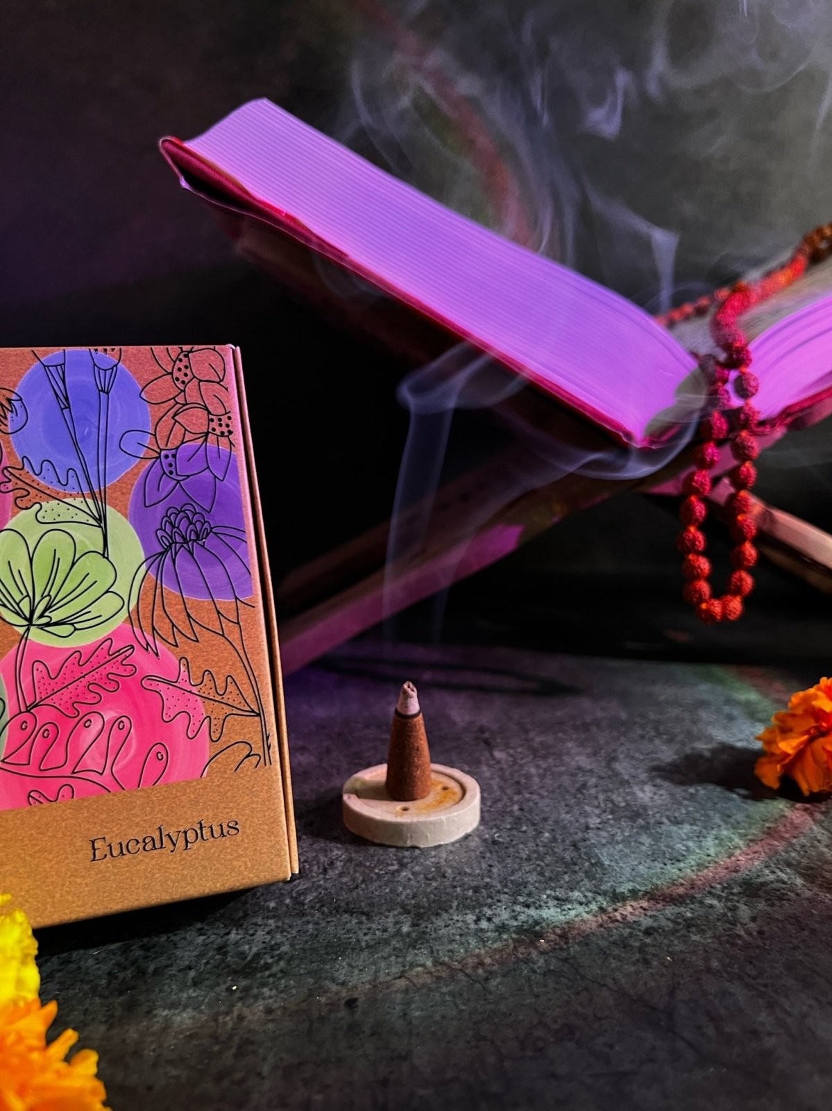 Amayah Eucalyptus Incense Cones - Stress Relief & Mental Clarity - Amayah
