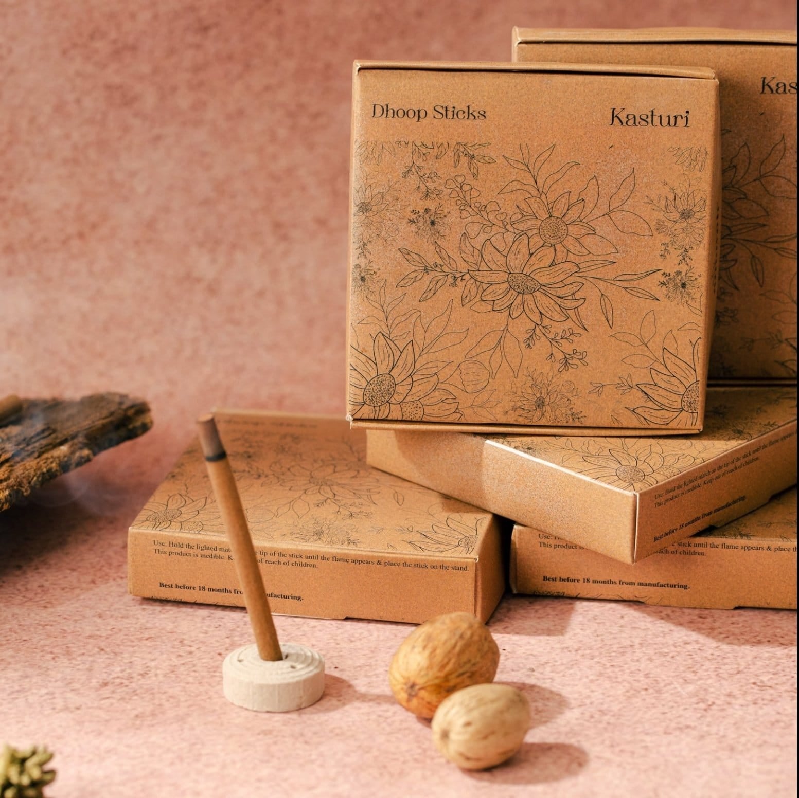 Amayah Kasturi Dhoop Sticks - Sacred Musk Incense for Devotion - Amayah