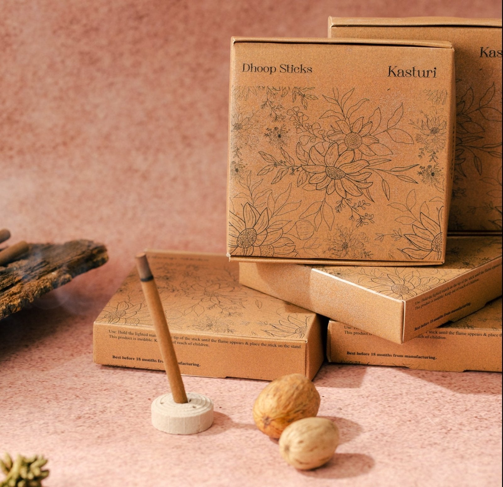 Amayah Kasturi Dhoop Sticks - Sacred Musk Incense for Devotion - Amayah