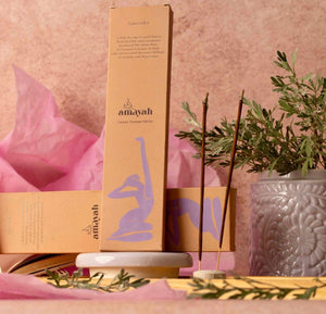 Amayah Lavender Incense Sticks - Soothing Aromatherapy for Calm & Sleep - Amayah