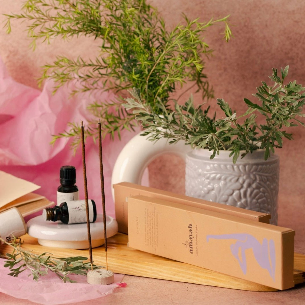 Amayah Lavender Incense Sticks - Soothing Aromatherapy for Calm & Sleep - Amayah