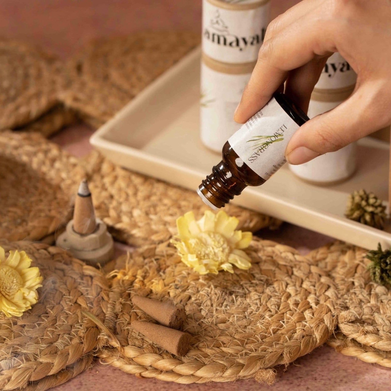 Amayah Lemongrass Essential Oil | Detoxifying & Energising - Amayah