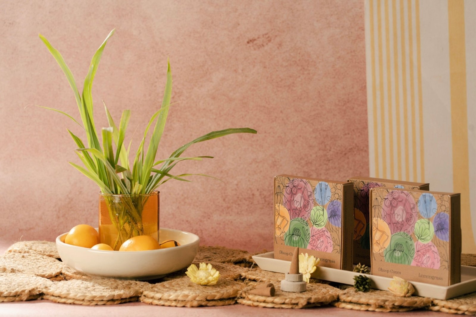 Amayah Lemongrass Incense Cones - Focus & Positivity - Amayah