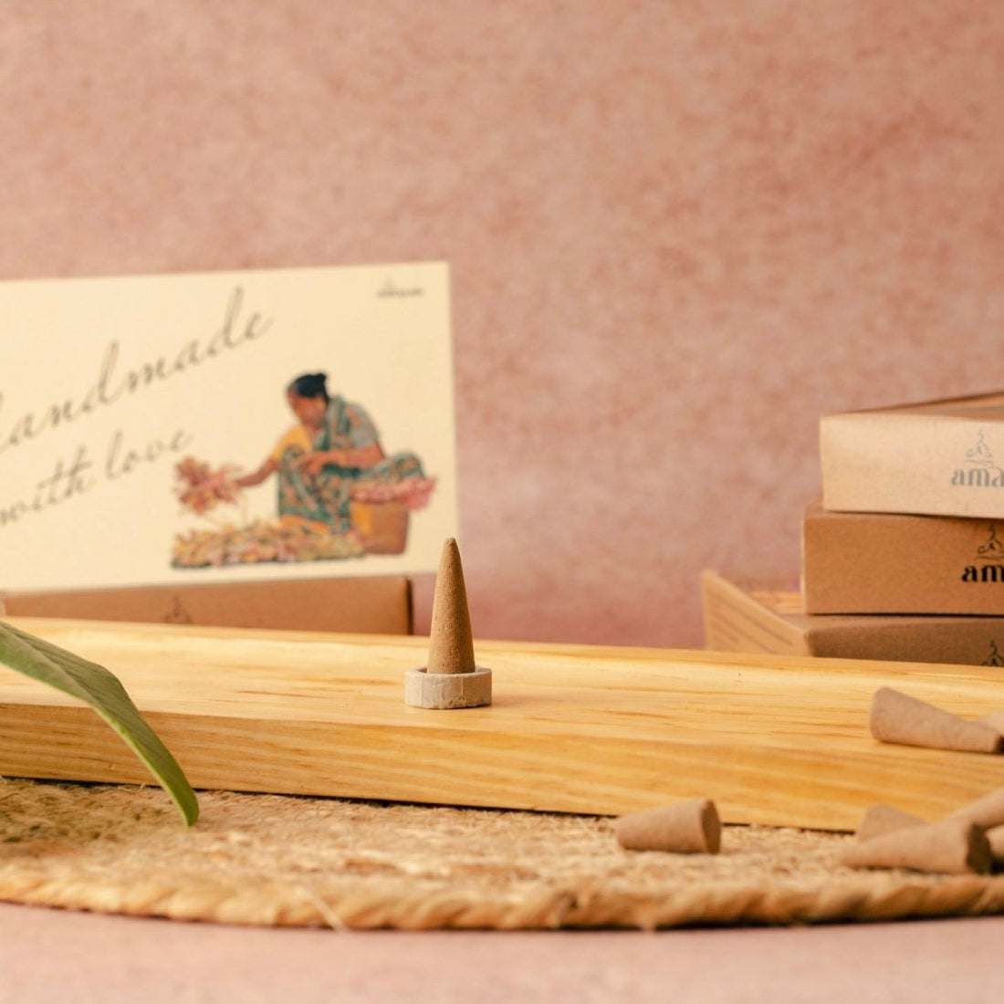 Amayah Nagchampa Incense Cones - Meditation, Yoga & Home Fragrance - Amayah