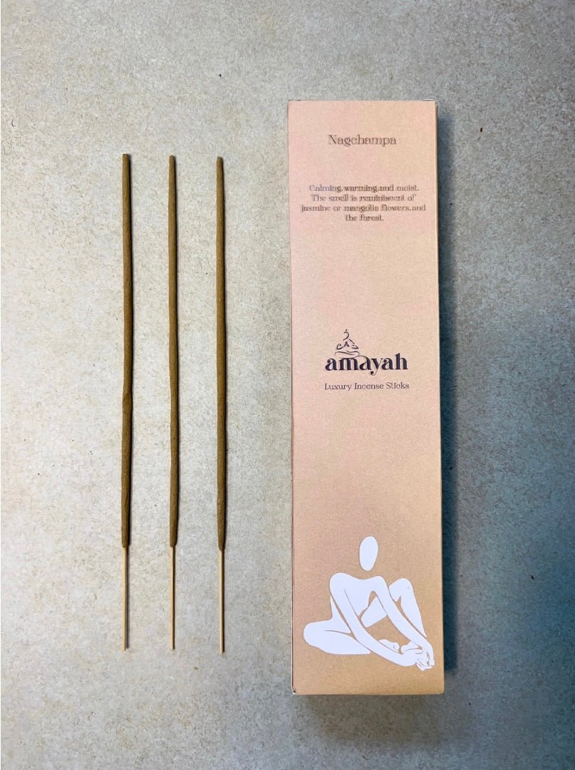 Amayah Nagchampa Incense Sticks - Temple Scent for Meditation & Ritual - Amayah