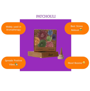 Amayah Patchouli Incense Cones - Yoga & Relaxation - Amayah