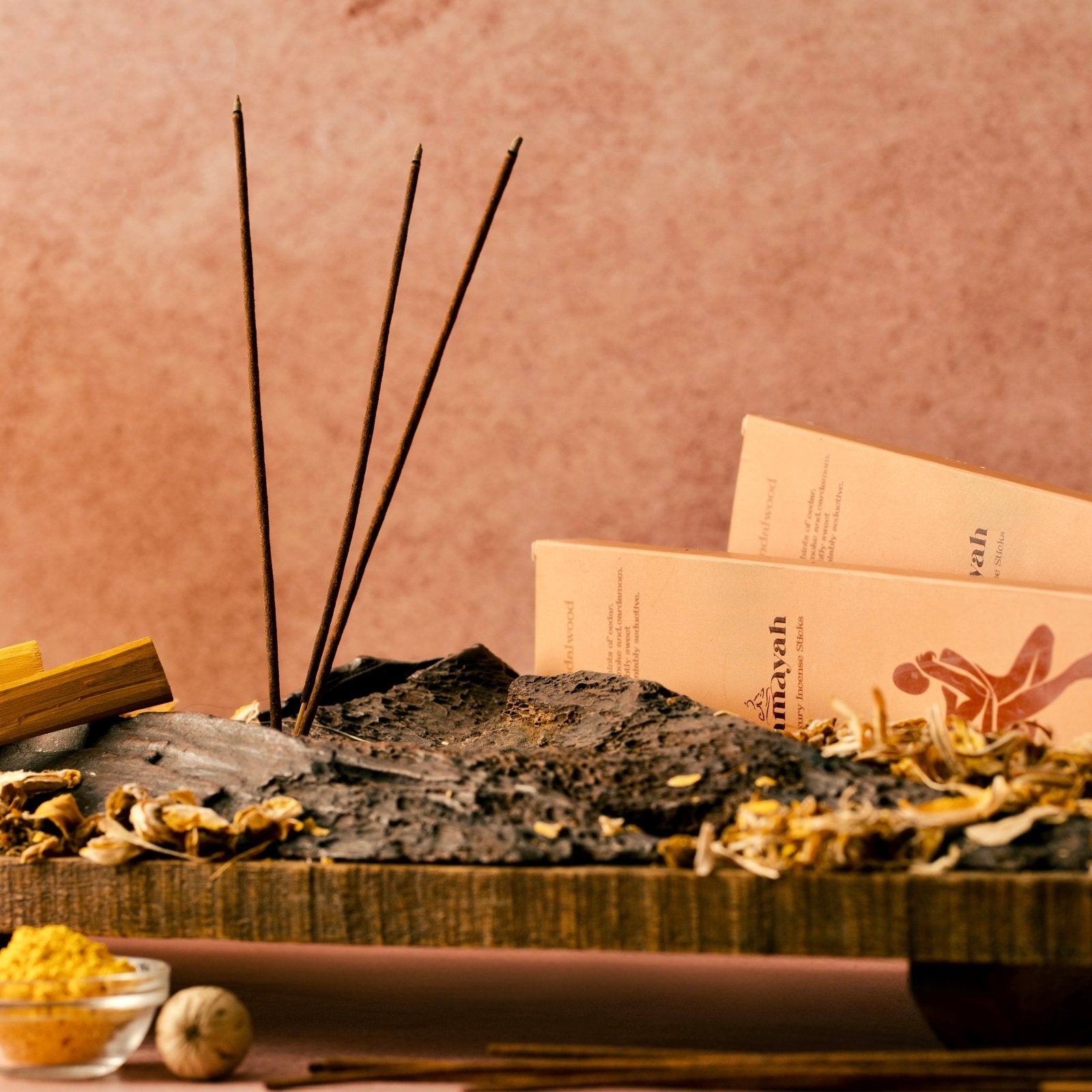Amayah Sandalwood Incense Sticks - Natural Incense for Yoga, Meditation & Calm - Amayah