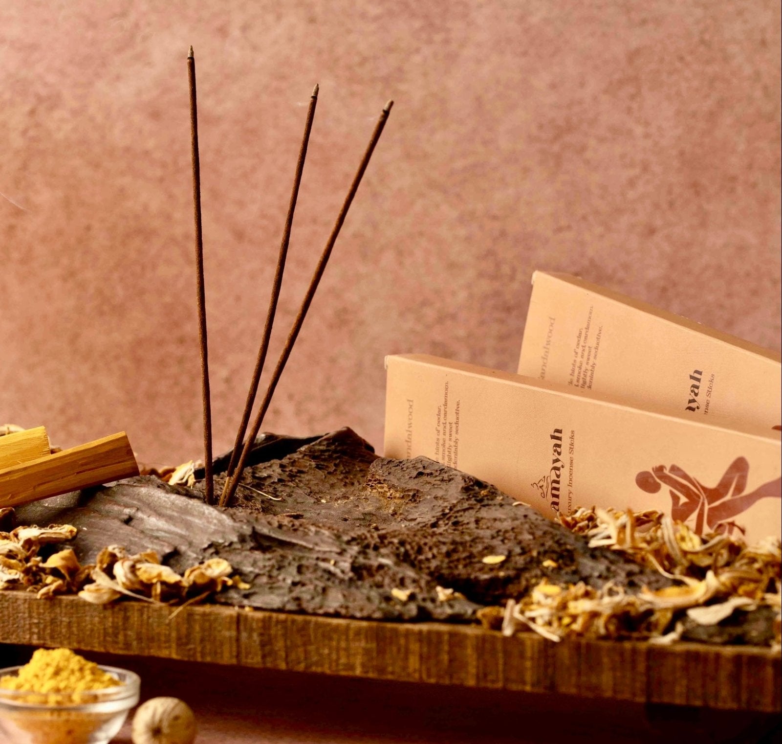 Amayah Sandalwood Incense Sticks - Natural Incense for Yoga, Meditation & Calm - Amayah
