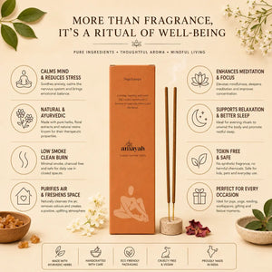 Nagchampa Incense Sticks - Temple Scent for Meditation & Ritual - Amayah