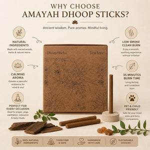 Tea Tree Dhoop Sticks - Bambooless Incense for Purification - Amayah