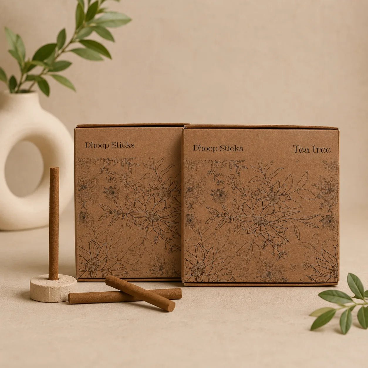 Tea Tree Dhoop Sticks - Bambooless Incense for Purification - Amayah